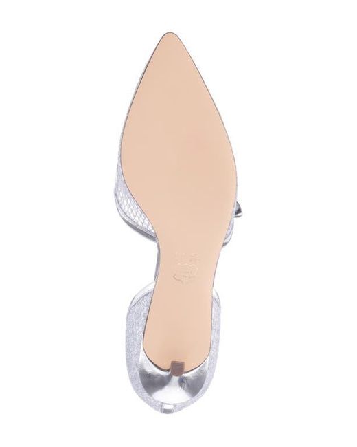 Nina White Nashly Pointed Toe Cap Toe Mary Jane Pump