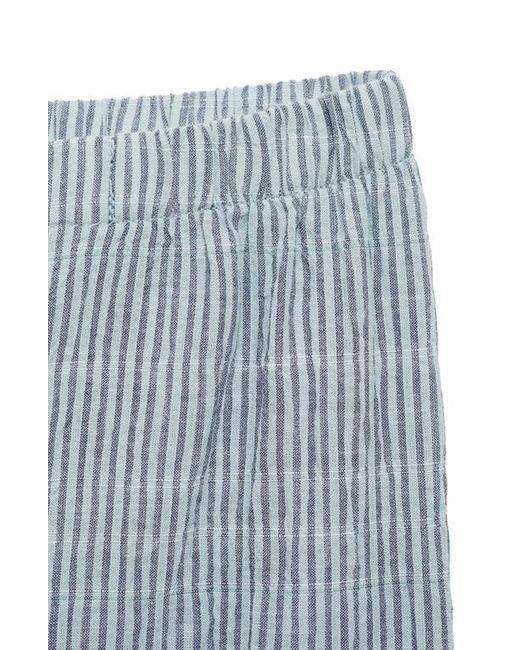 Mango Blue Stripe Stretch Cotton Pajama Pants