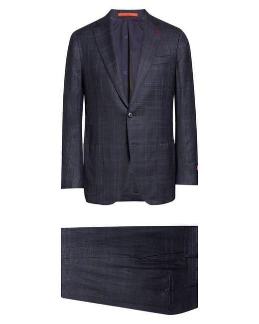 Isaia Blue Delain Wool Suit for men
