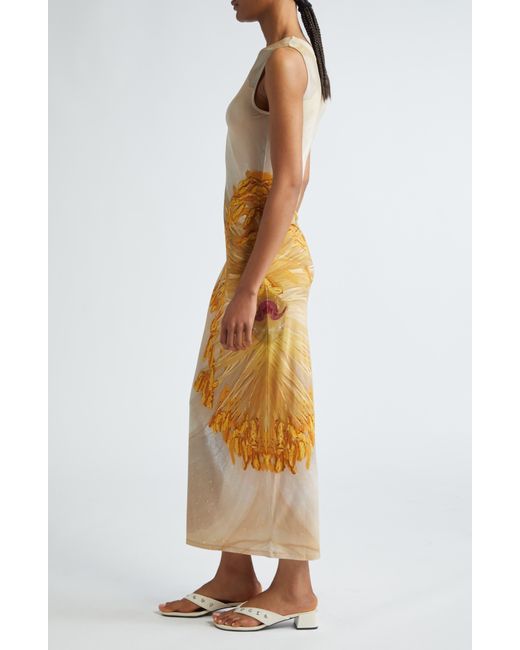 Paloma Wool Multicolor Fortunata Flower Print Semisheer Sleeveless Dress