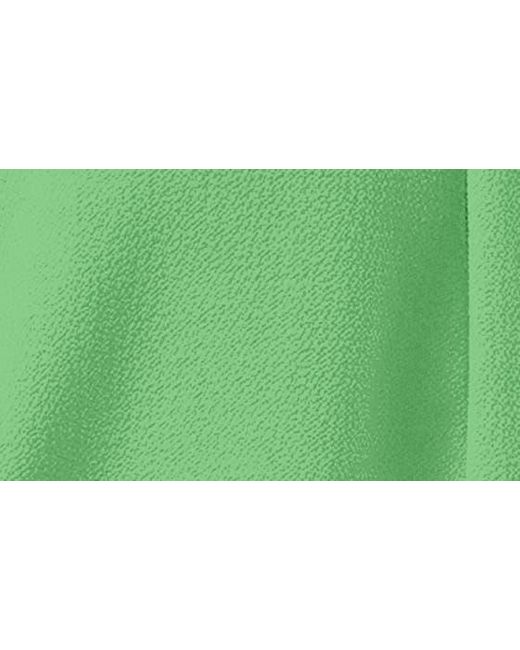 Chaus Green Print Flutter Sleeve Blouse