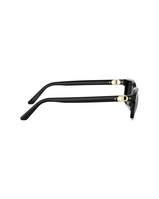 Dior Gray Petit Cd S1I 54Mm Rectangular Sunglasses