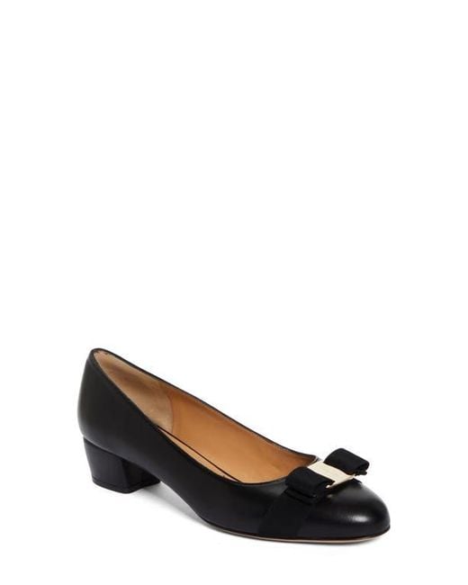 Ferragamo Black Vara Soft Pump