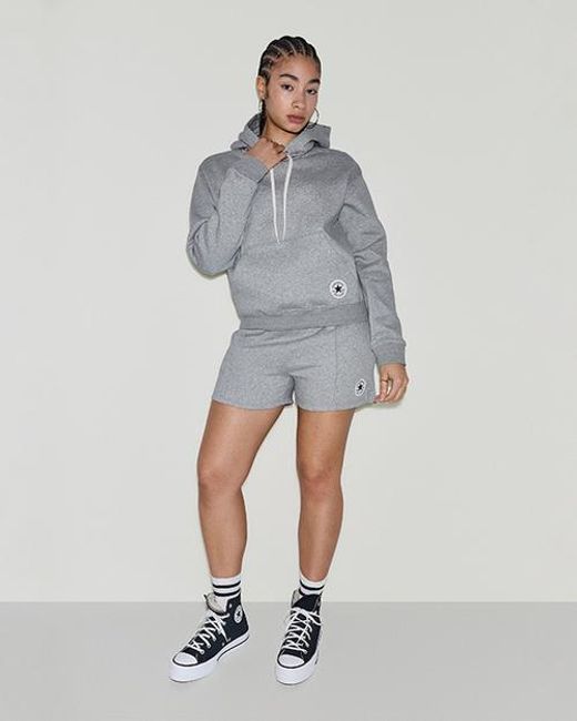 Converse Gray Chuck Taylor Patch Classic Pullover Hoodie