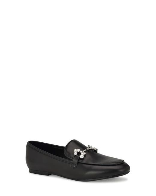 Nine West Black Base Embellished Bit Loafer