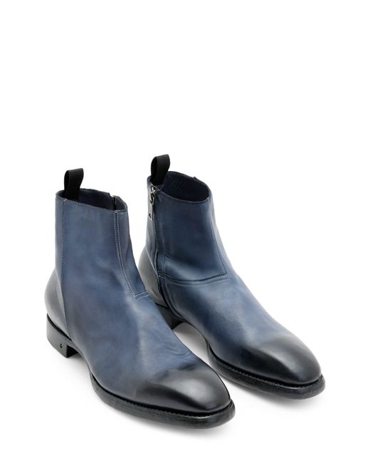 John Varvatos Blue Regent Ankle Boot for men