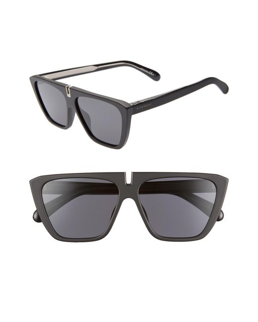 Givenchy Black 58mm Flat Top Sunglasses