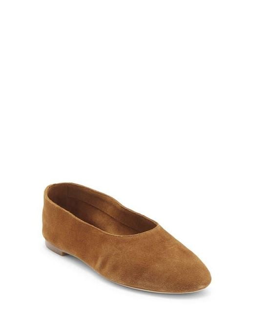 Staud Brown Alba Ballet Flat