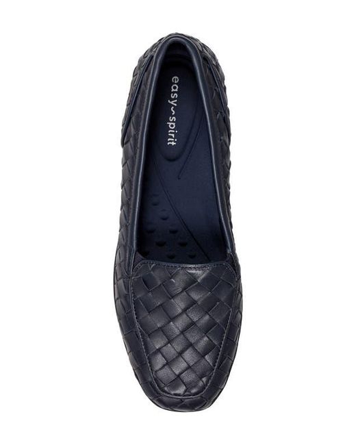Easy Spirit Blue Devit Woven Apron Toe Flat