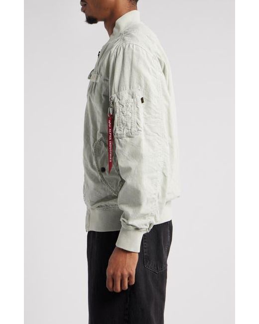 Alpha Industries Gray L-2B Dotted Camo Flight Jacket for men