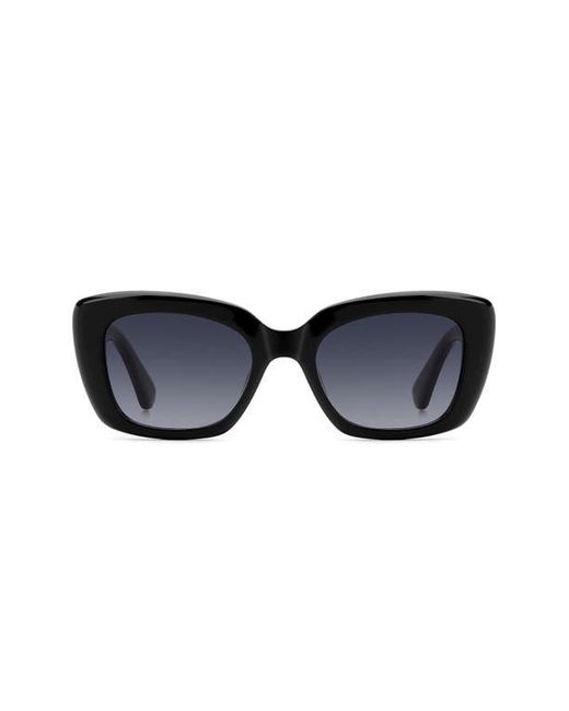 Kate Spade Black Jenell 51Mm Gradient Rectangular Sunglasses