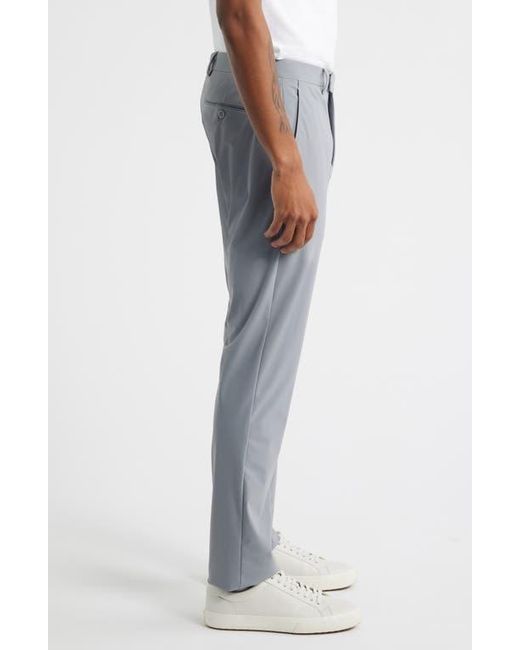 Zanella Blue Active Stretch Flat Front Pants for men