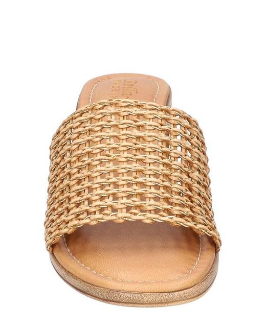 Bella Vita Women's Eni-Italy Heeled Sandal – Gold Woven Block Heel, Made In Italy, Size 10 - View #10