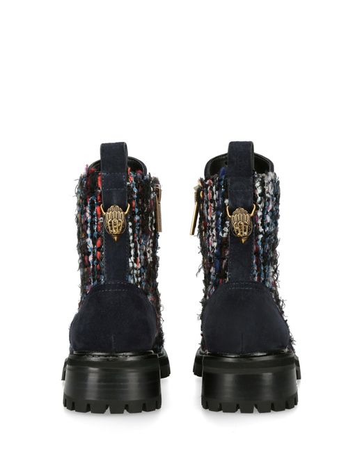 Kurt Geiger Kensington Combat Boot in Black Lyst