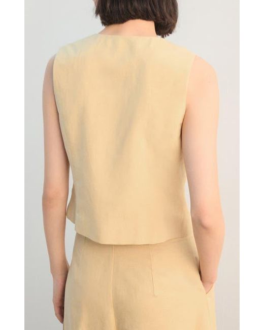 Mango Natural Double Breasted Vest