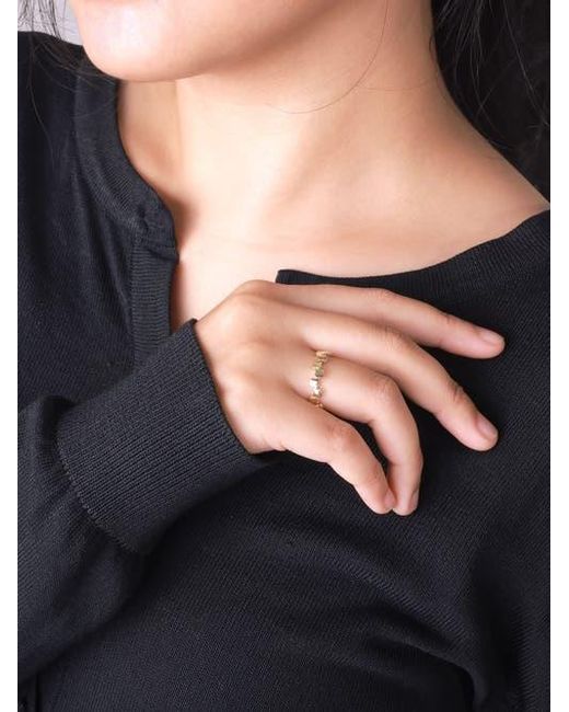 DEVATA Metallic Clover Ring