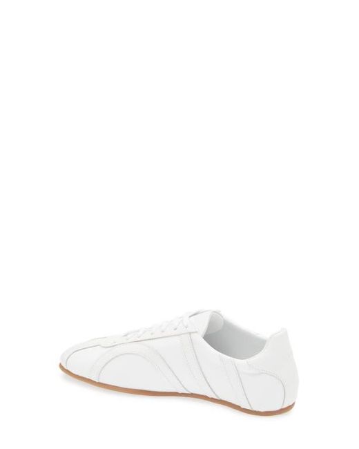 Totême  White Canvas Low Top Sneaker