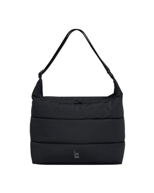 GotBag Black Puffer Square Bag Large