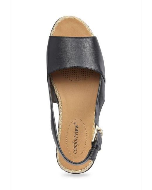 Comfortview Black The Adele Sling Sandal