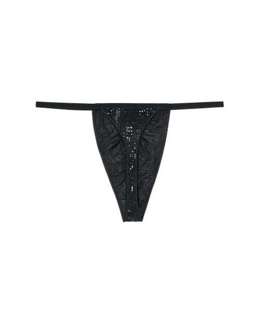 Hom Black Strip G-String for men