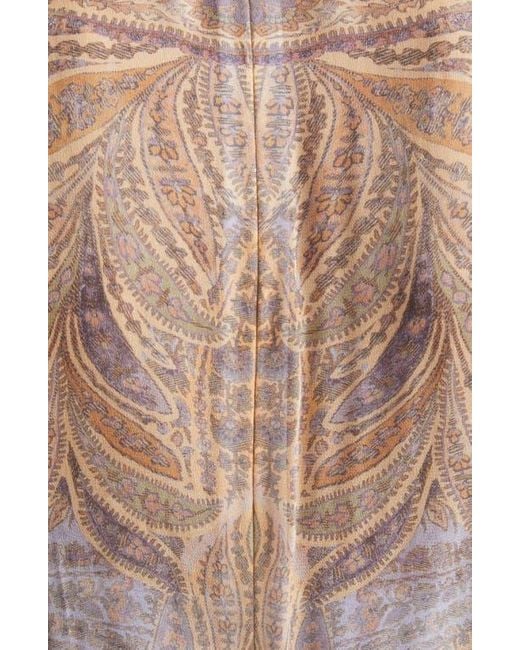 Zimmermann White Hypnotic Paisley Long Sleeve Belted Maxi Dress