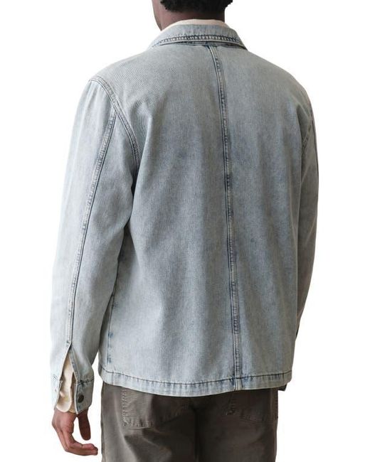 Marine Layer Gray Patrick Denim Jacket for men