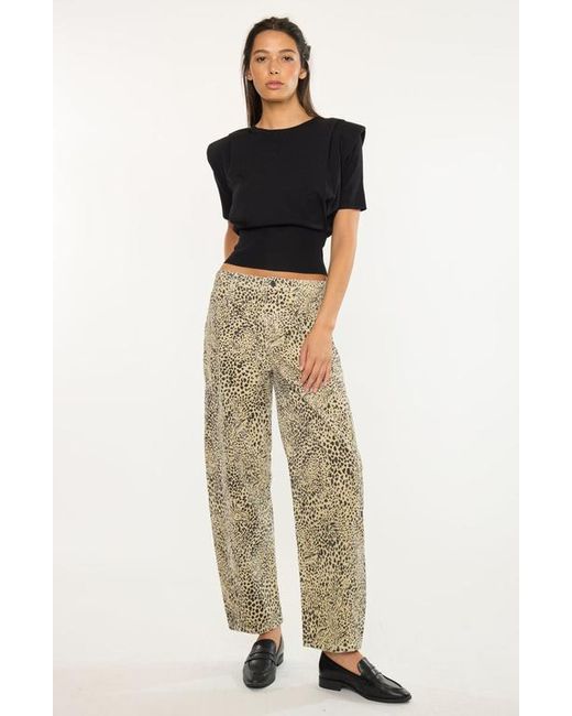 Kancan Natural Lydia Low Slung Barrel Jeans