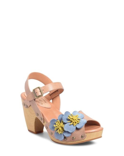 Kork-Ease Blue Garden Platform Sandal