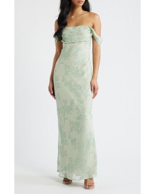 princess polly green dress with flowers Stefanya Gathered Maxi Dress Green Floral