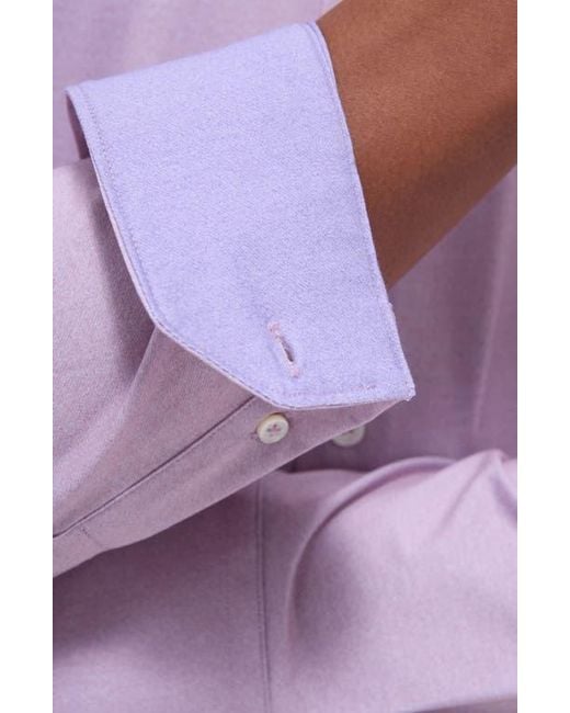 Bugatchi Purple Jimmy Ooohcotton Solid Button-Up Shirt for men