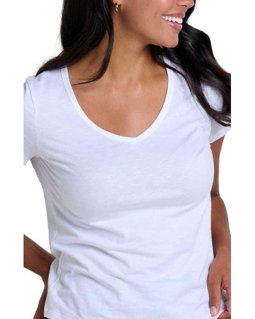 Toad & Co. White Marley Tee
