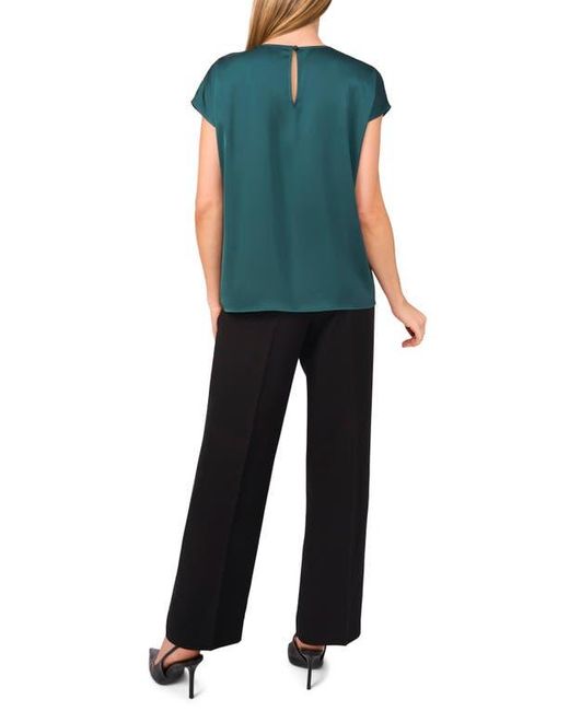 Halogen® Green Sequin Cap Sleeve Top
