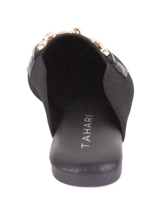 Tahari White Augustine Bit Loafer Mule