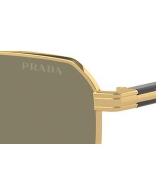 Prada Multicolor 61Mm Rectangular Sunglasses for men