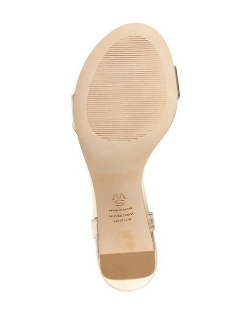 Stuart Weitzman Natural Babette 85 Sandal