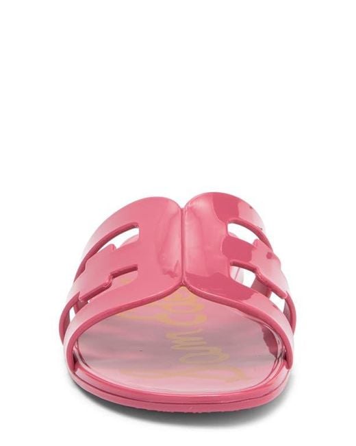 Sam Edelman Pink Bay Jelly Slide Sandal