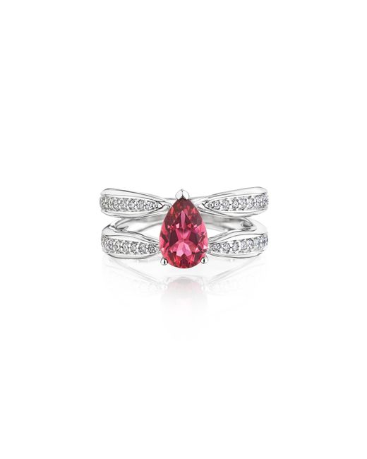 Hueb Pink Tourmaline & Diamond Ring