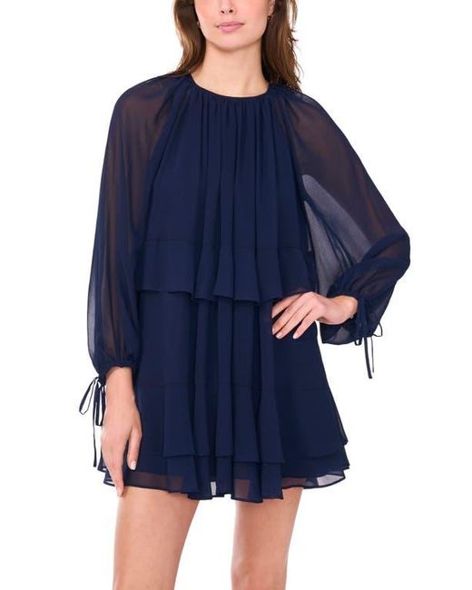 Parker Blue The Ivonne Long Sleeve Minidress