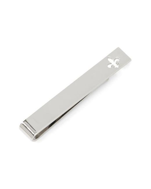 Cufflinks Inc. White Fleur De Lis Tie Bar for men