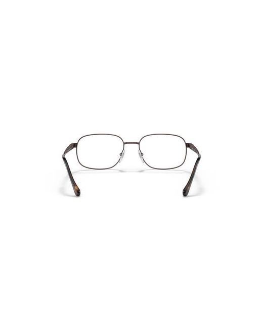 Sferoflex Metallic 57Mm Rectangle Optical Glasses for men
