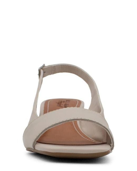 BOTTER White Square Toe Slingback Sandal