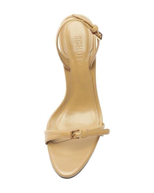 SCHUTZ SHOES Metallic Aurora Slingback Sandal