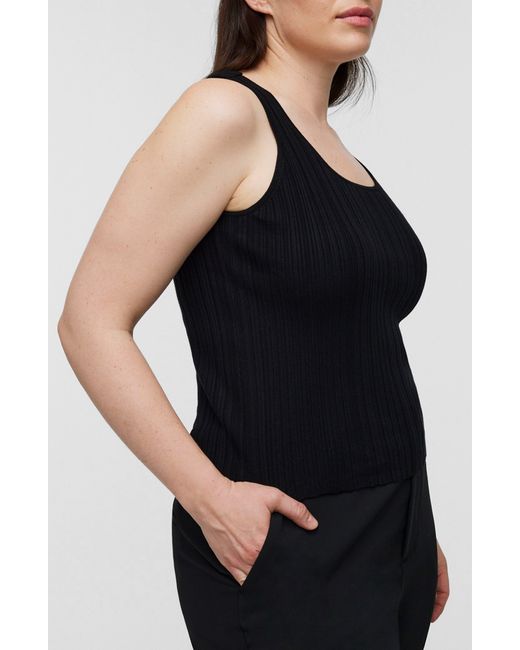 Madewell Black The Signature Knit Scoop Neck Sweater Tank