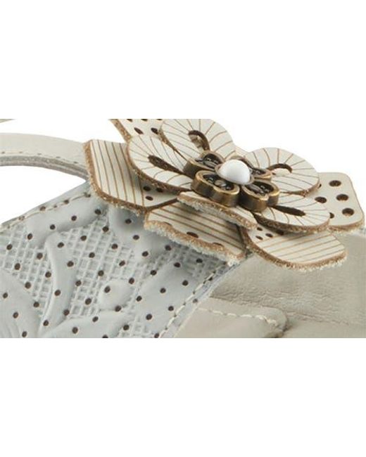 Spring Step White Europa Sandal