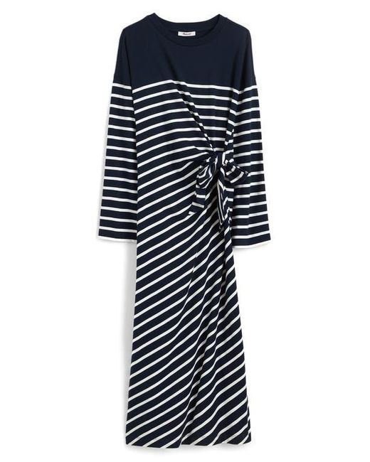madewell blue stripe dress Pre-Loved Madewell, Women's Stripe/Solid Shirt Dress, White/Blue, Size XS –  Elle & Beck main image 0