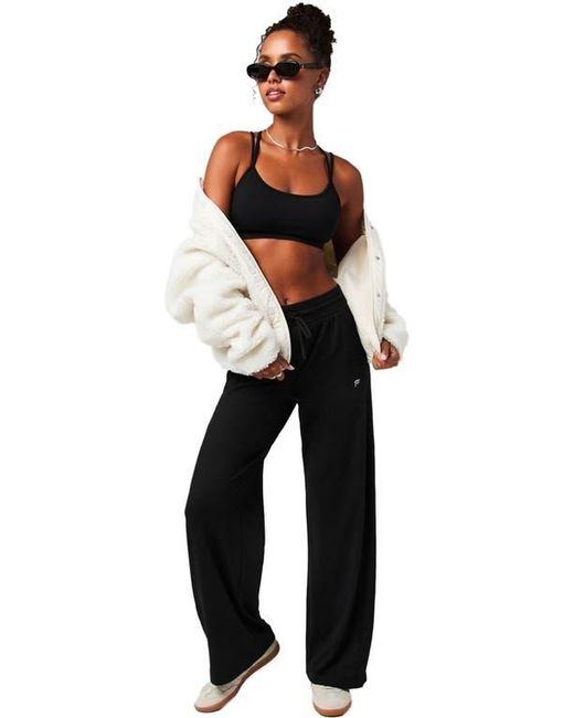 Fabletics Black Cloud Jersey Wide Leg Pant