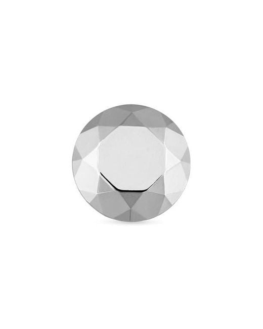 Maria Tash Metallic Faceted Round Single Threaded Stud Earring
