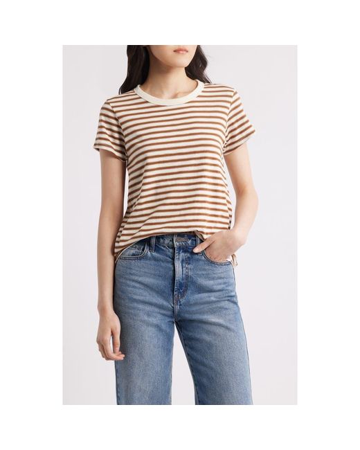 Rag & Bone Blue The Slub Stripe T-Shirt