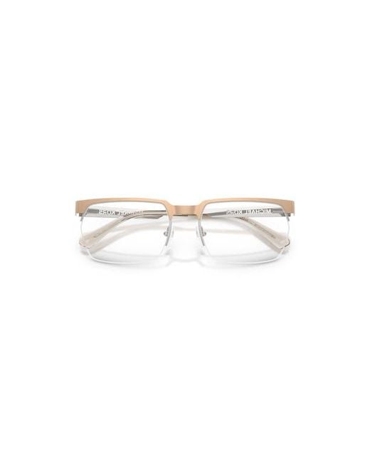 Michael Kors Metallic 58Mm Rectangle Optical Glasses for men