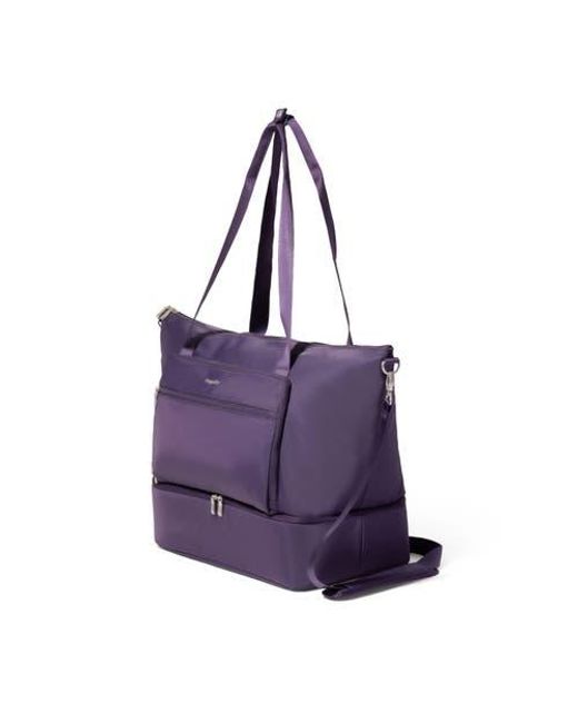 Baggallini Purple Park Ave Weekender Tote